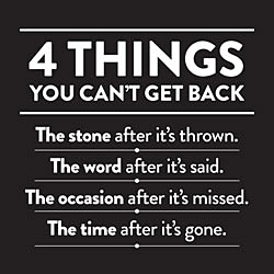 4 Things You Can't Get Back Card