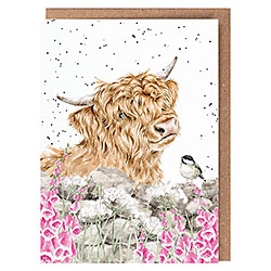 Just For Moo Card (Highland Cow)