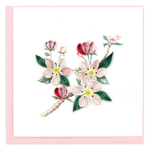 Apple Blossom Card - Click Image to Close