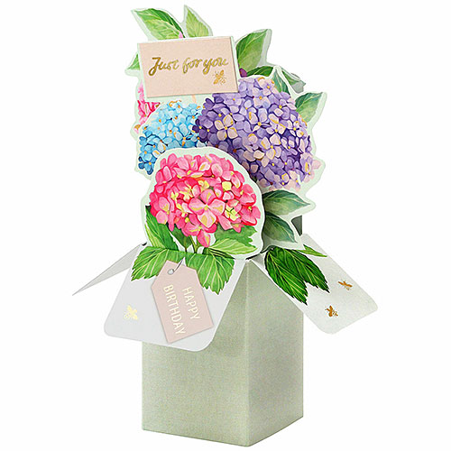 Hydrangeas Birthday Card - Click Image to Close