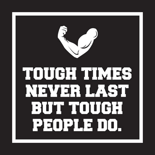 Tough Times Never Last Card - Click Image to Close