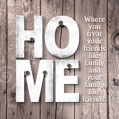 Home (Barn Wood) Greeting Card - Click Image to Close